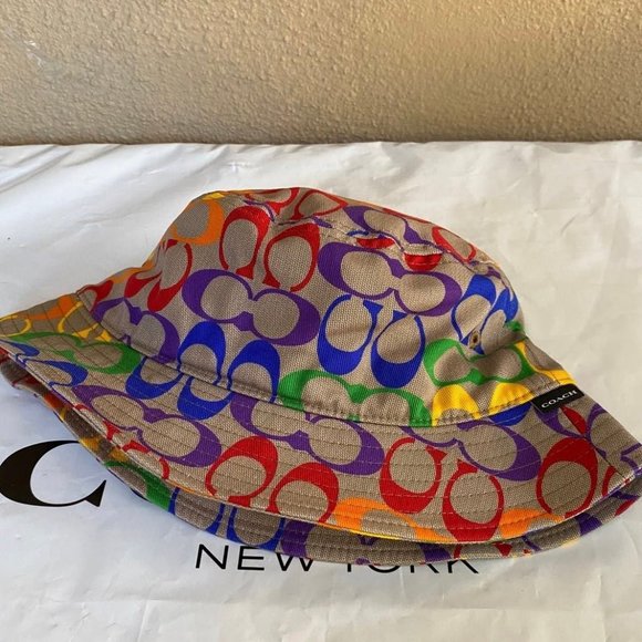 coach rainbow signature Bucket Hat C9122 - Picture 3 of 9